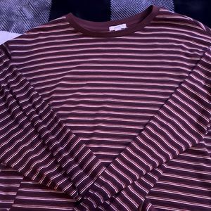 A long sleeve crop top